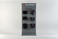 Sales display wall with mounting Subject: SLC side carrier products accessories.