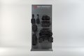 Sales display - wall with equipment Topic: PRO rear bags and accessories.