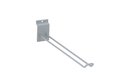 Double hook for sales display L=300 mm. Powder-coated RAL 7005 matt.