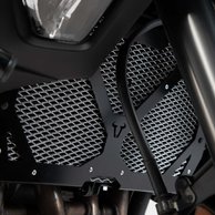Radiator guard Black/Silver. Kawasaki Versys 1000 (18-).