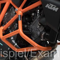 padací rámy-černé, KTM 1290 Super Duke R / GT. do 2018.