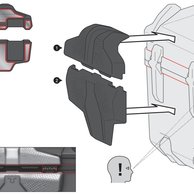 opěrka pro kufr DUSC M/L, 33/41 litrů