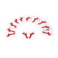 SW-MOTECH tattoo býk  60x60mm. 10 pack. Temporary tattoo. Red.