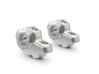 zvýšení řídítek 22 mm H = 30 mm. Zpět 21 mm. stříbro. zvýšení řídítek 22 mm H = 30 mm. Zpět 21 mm. stříbro.