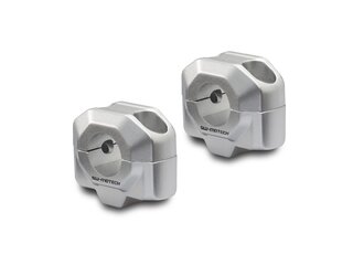 zvýšení řídítek  22 mm H = 20 mm. stříbro.