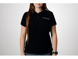Team polo shirt Core Line. Black. Women. Size S. Team polo shirt Core Line. Black. Women. Size S.