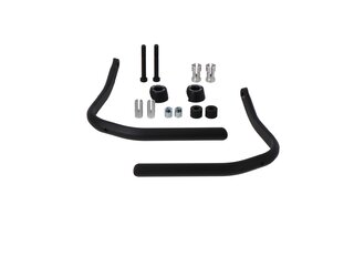 Handguard mounting kit Black. For hollow handlebars. 22mm to 1 inch.