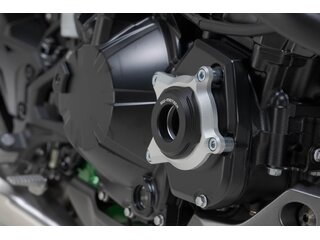 protektor  motoru černá/stříbrná Black/Silver. Kawasaki Z900 models (16-).