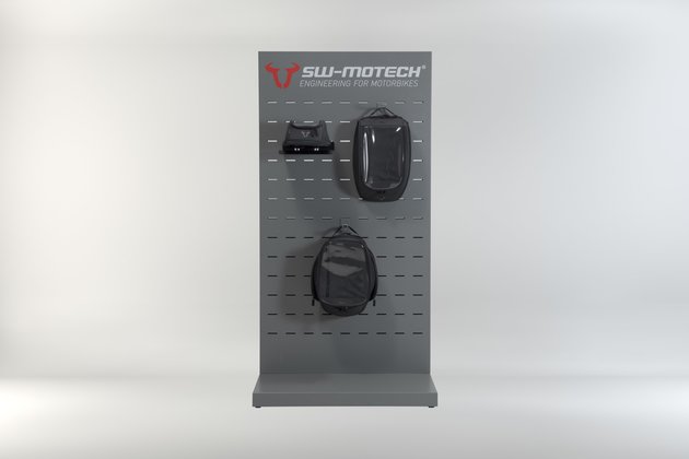 Sales display - room with equipment Topic: ION tank bags, tail bags and accessories.