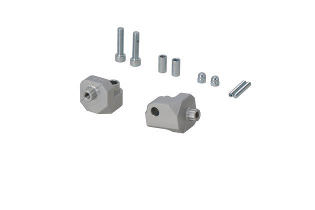 Mounting kit for EVO footrest Silver. Yamaha Ténéré 700 models (19-).