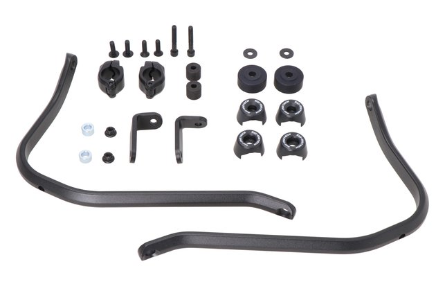 Handguard mounting kit Black. KTM, Royal Enfield, Yamaha models.