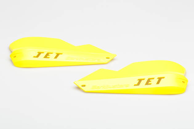 Jet chrániče rukou pro 22 mm řidítka  žlutá . Zahrnuje montážní materiál.