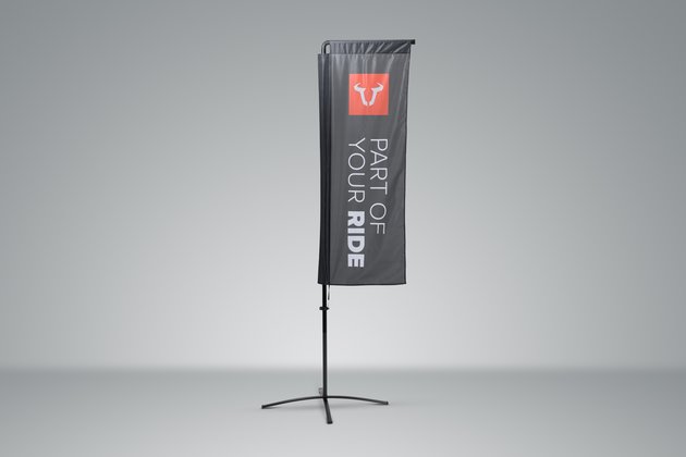 Square-Flag SW-MOTECH Height 2300 mm. As complete set.