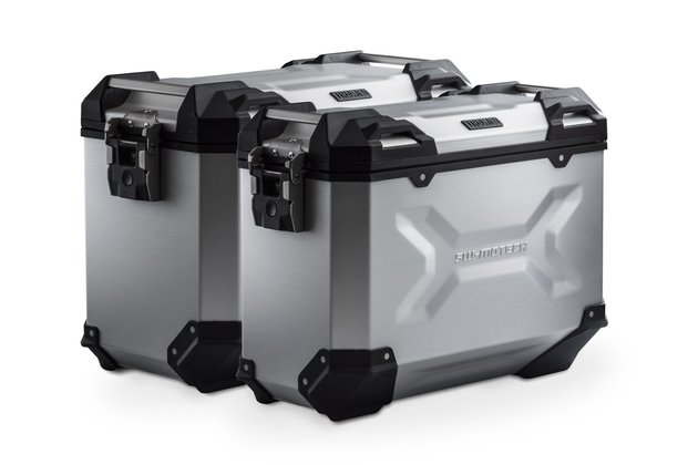 sada bočních kufrů Adventure, stříbrné pro Suzuki V-Strom 800DE  (22-23)