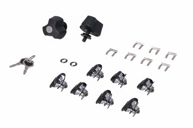 sada zámků(7ks) kufrů TraX, včetně zámků nosičů PRO 2ks